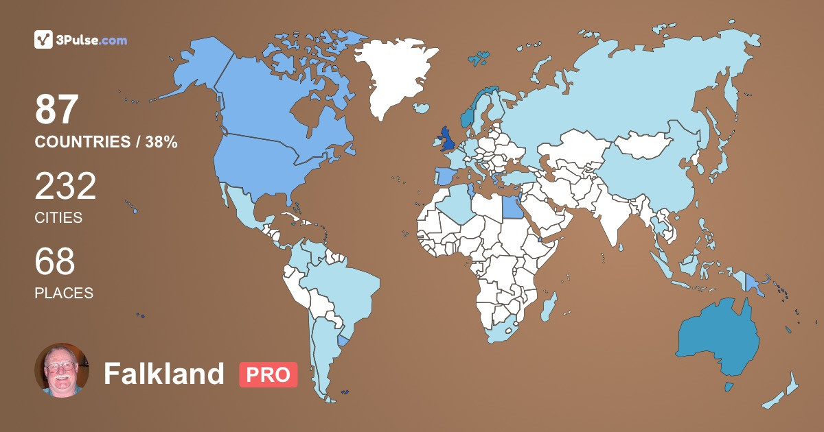 Изображение Карты путешествий Falkland Berntsen