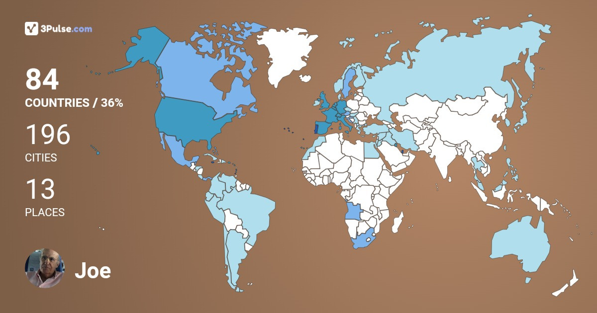 Изображение Карты путешествий Joe Barros