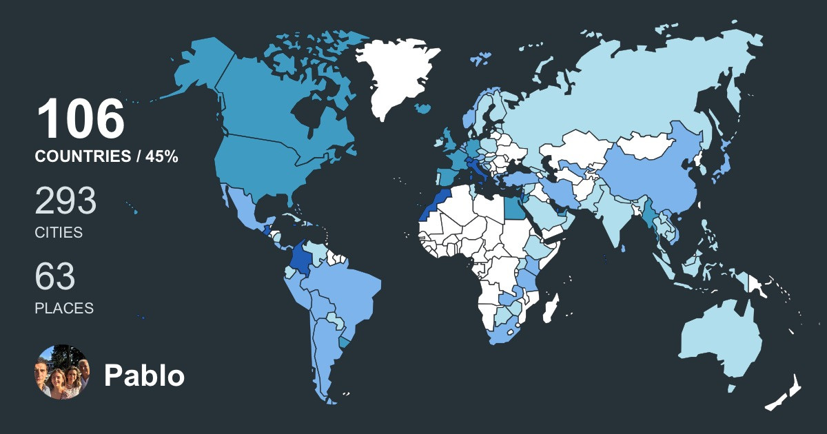 Pablo Jaramillo Villegas's Travel Map Image