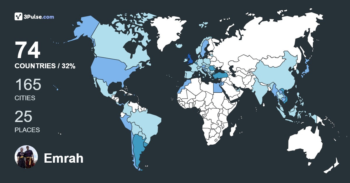 Изображение Карты путешествий Emrah Senel