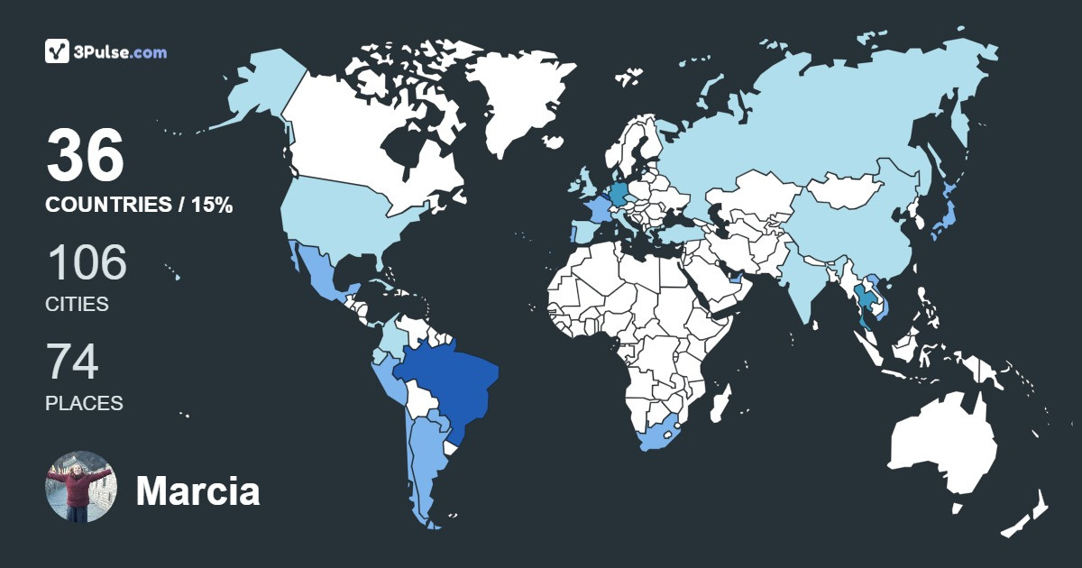 Изображение Карты путешествий Marcia Furtado Avanza