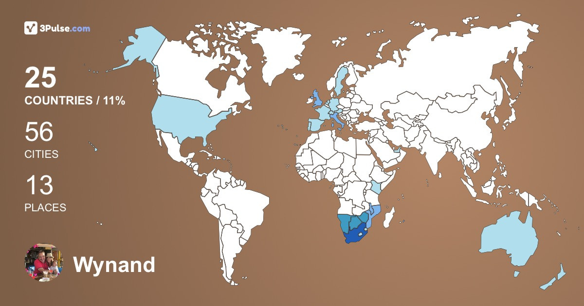 Изображение Карты путешествий Wynand Moller