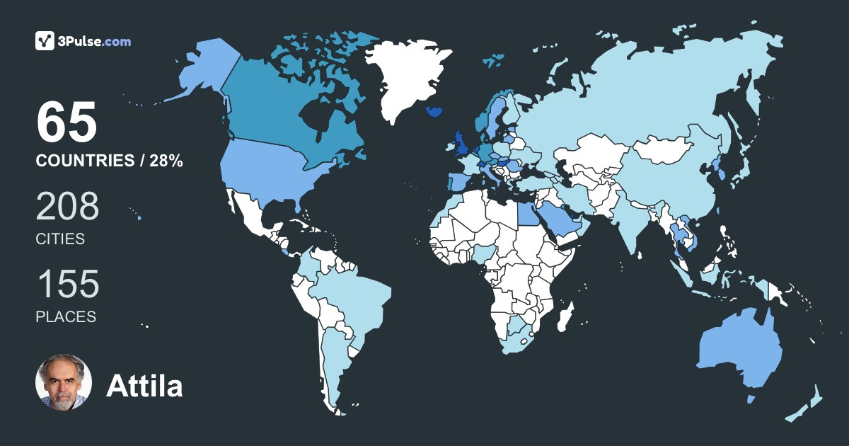 Изображение Карты путешествий Attila Villányi