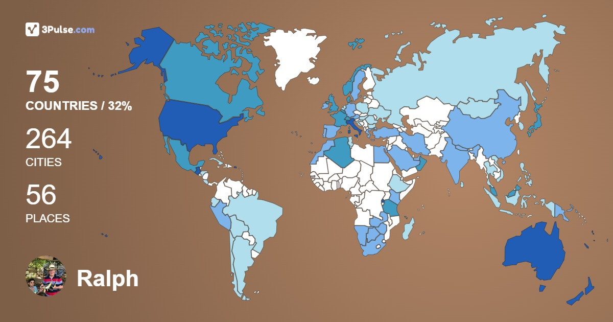 Изображение Карты путешествий Ralph Evans