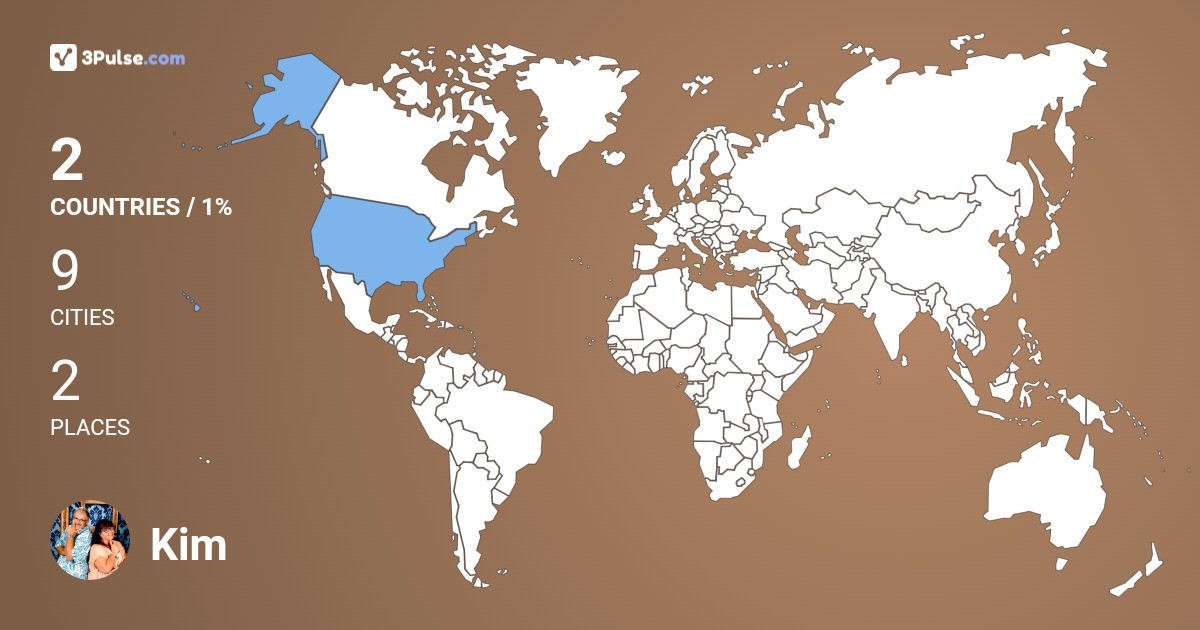 Kim Patterson Jacobs's Travel Map Image