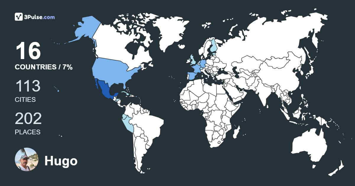 Изображение Карты путешествий Hugo Gómez Astivia
