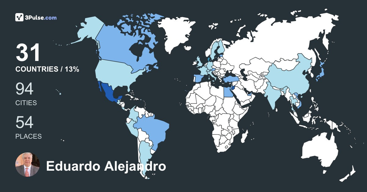 Eduardo Alejandro Carmona's Travel Map Image