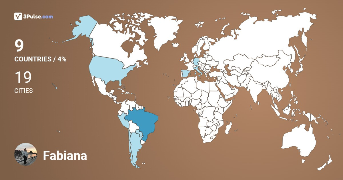 Fabiana Chino Dos Santos's Travel Map Image