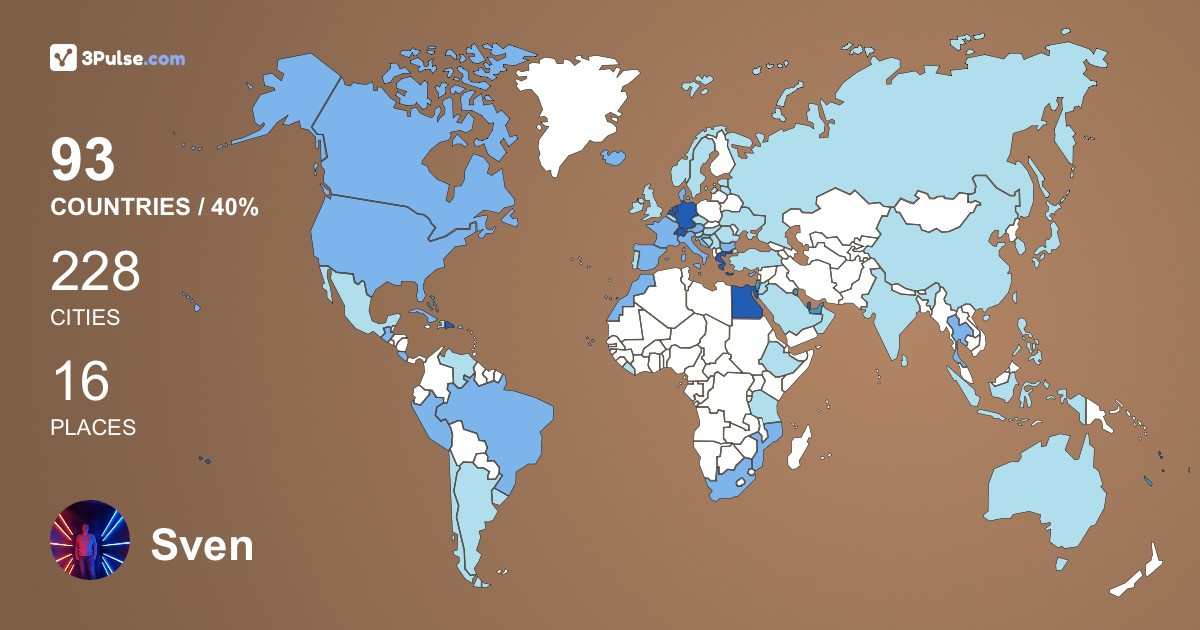 Изображение Карты путешествий Sven Rainbow