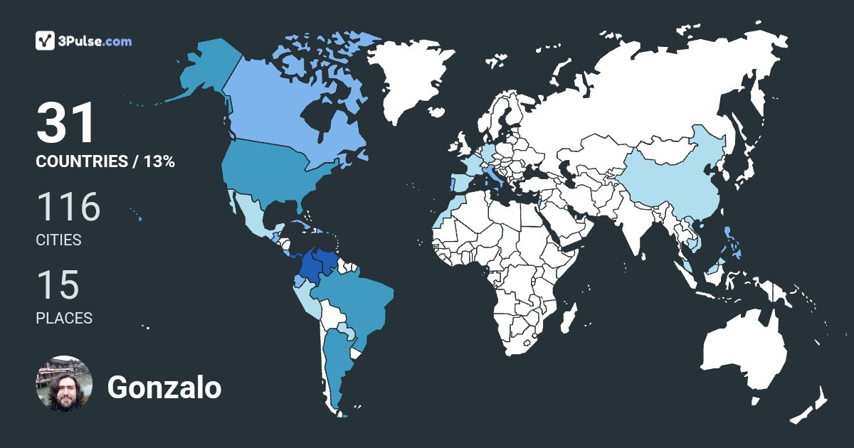 Gonzalo Salgado's Travel Map Image