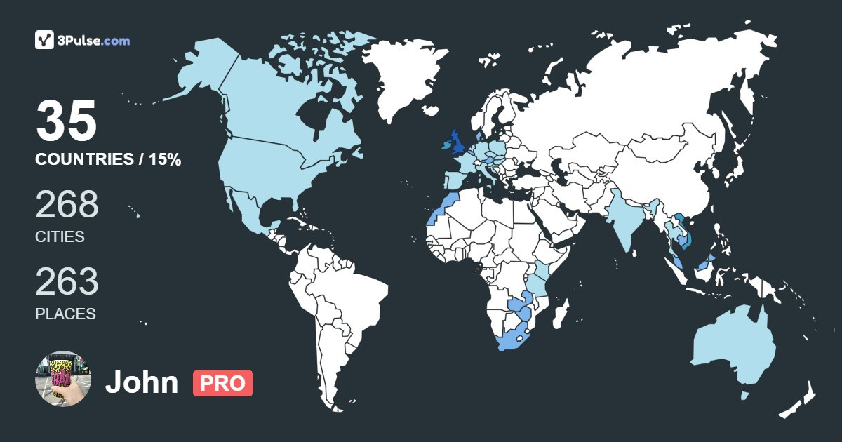 Изображение Карты путешествий John Logan