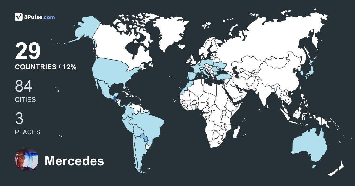 Mercedes Wyss's Travel Map Image