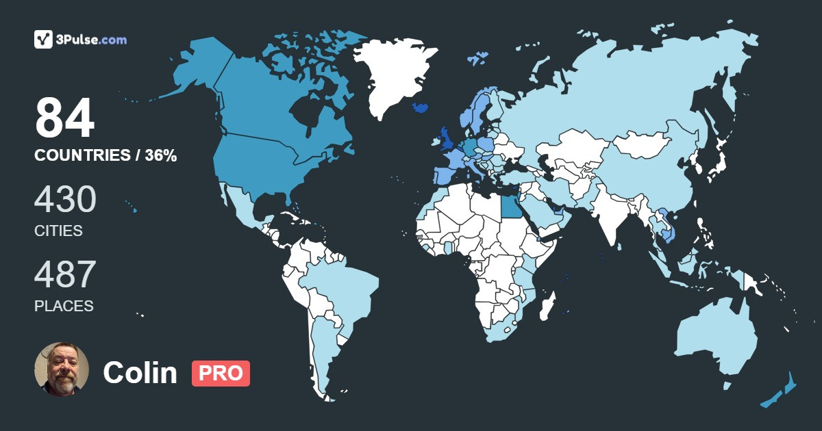 Изображение Карты путешествий Colin Davidson
