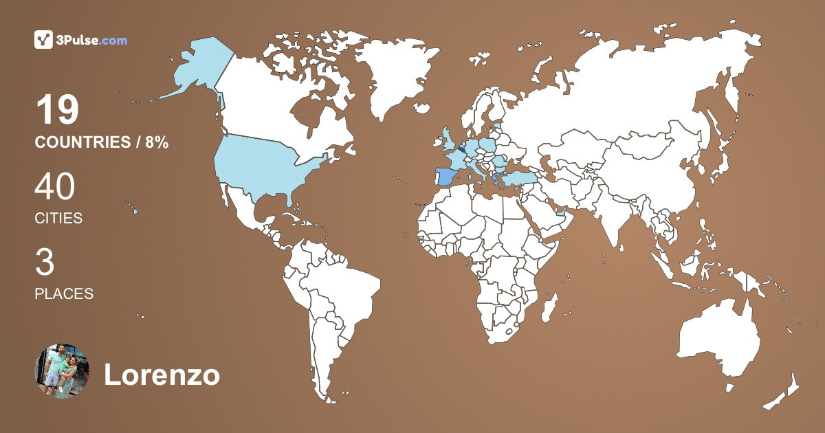 Изображение Карты путешествий Lorenzo Giancaterino