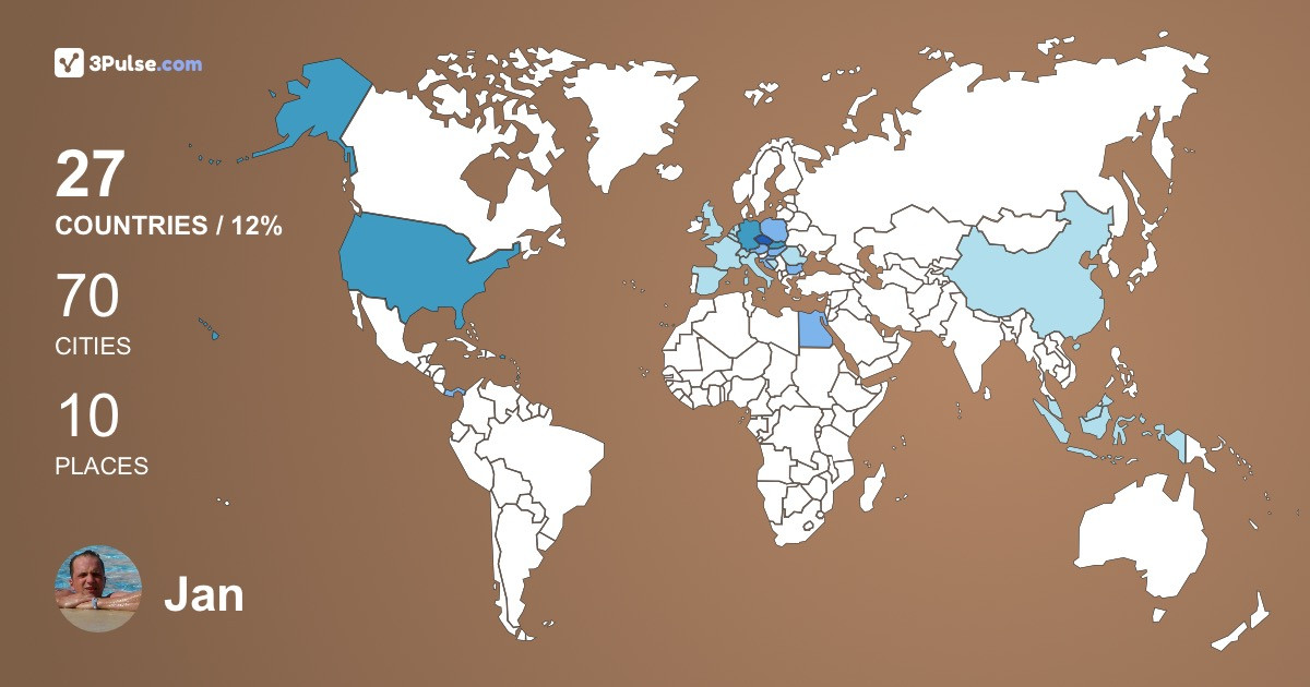Изображение Карты путешествий Jan Korinek