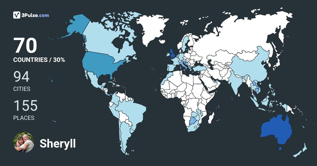 Изображение Карты путешествий Sheryll Keen