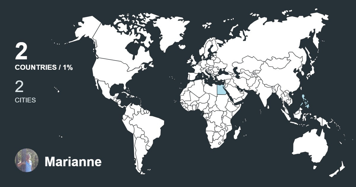 Изображение Карты путешествий Marianne Hodne