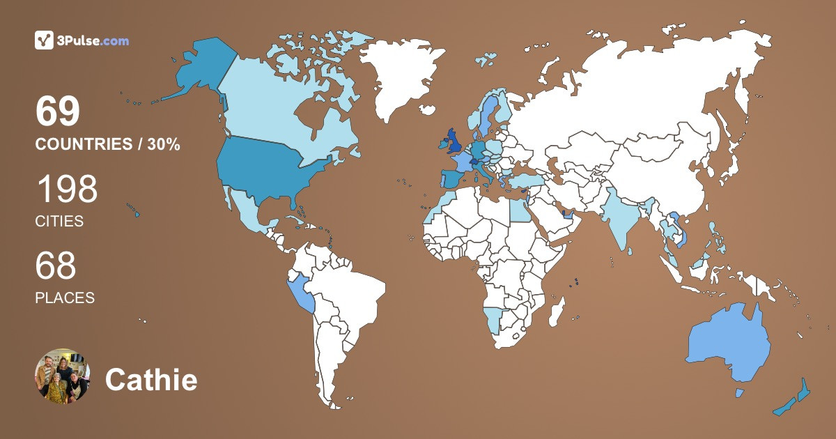 Изображение Карты путешествий Cathie O'Dea