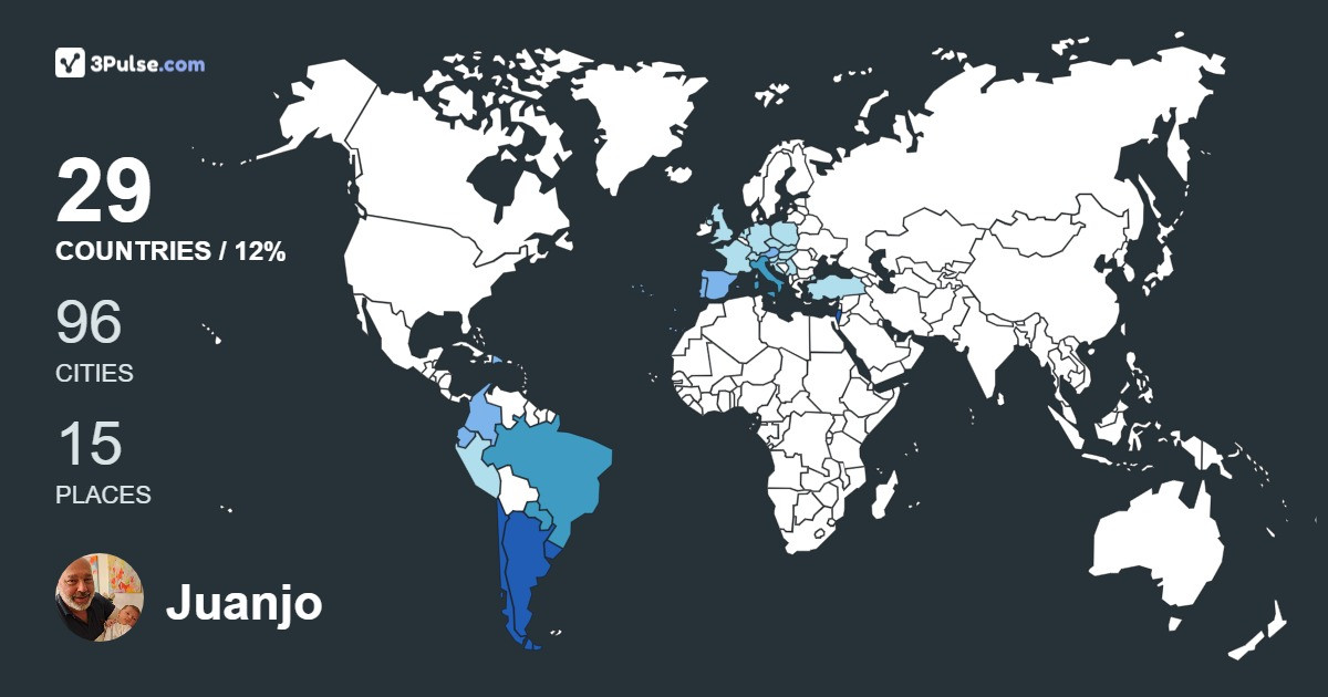 Juanjo Britch's Travel Map Image