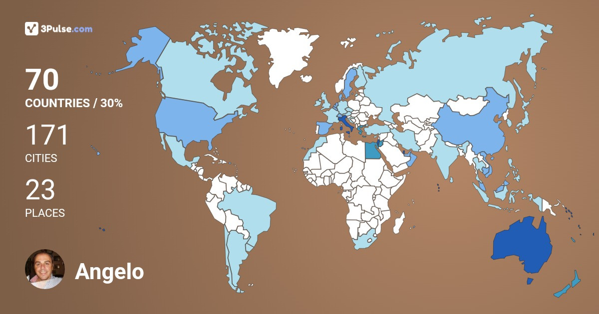 Angelo Ninni's Travel Map Image