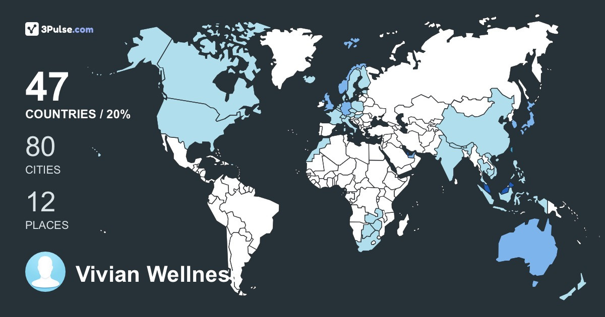 Изображение Карты путешествий Vivian Wellness Tan