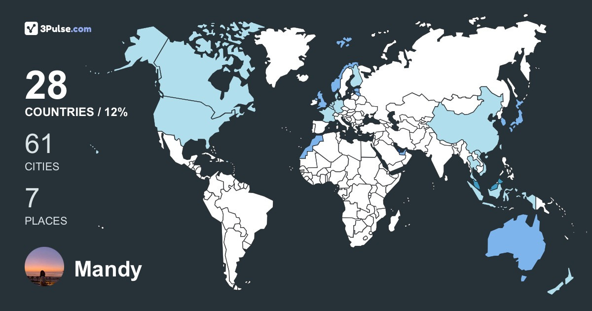 Изображение Карты путешествий Mandy Hiew