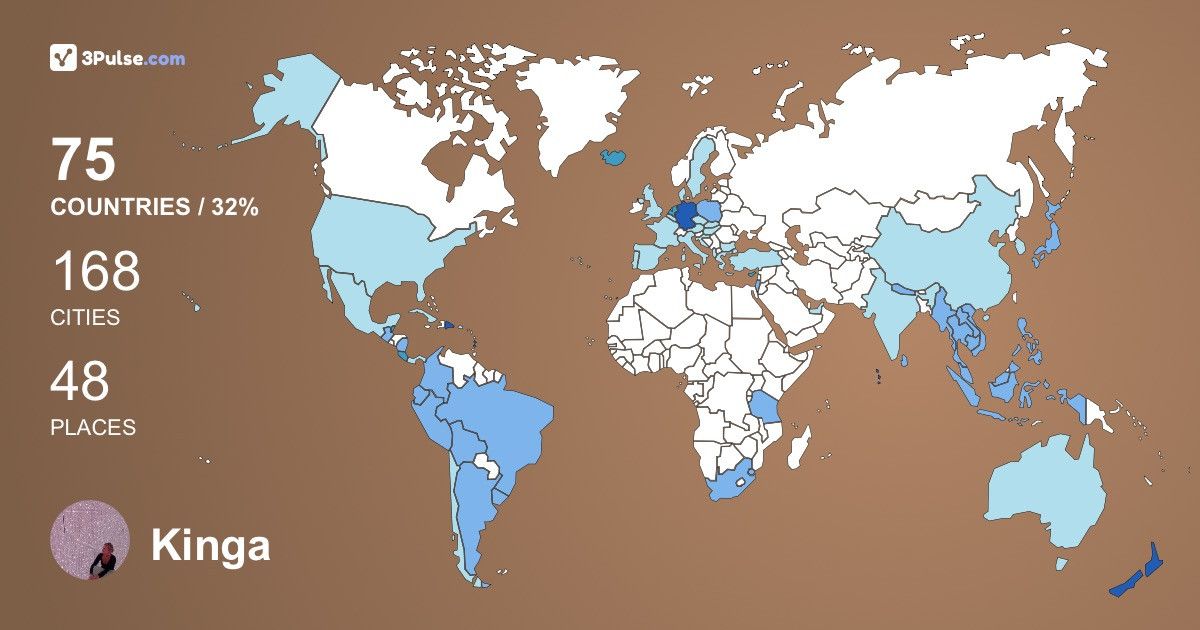 Изображение Карты путешествий Kinga Jarzombek
