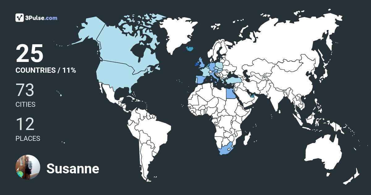 Изображение Карты путешествий Susanne O'Sullivan