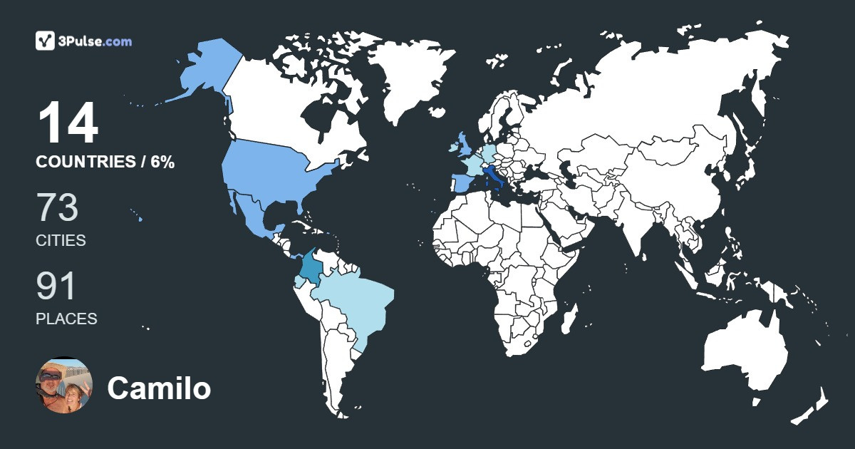Изображение Карты путешествий Camilo Gonzalez