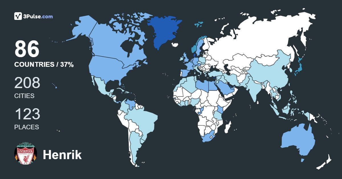 Изображение Карты путешествий Henrik Høgh