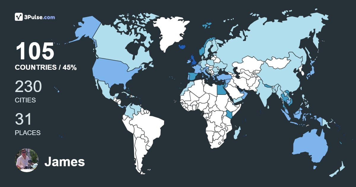 Изображение Карты путешествий James Crooks