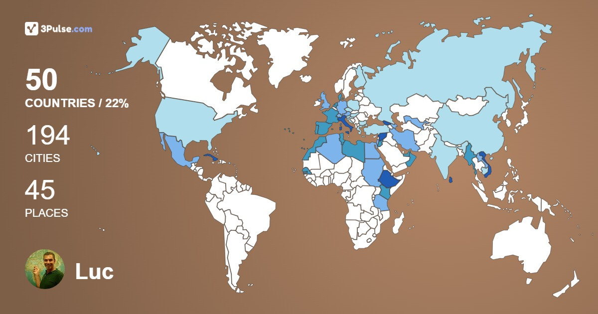 Изображение Карты путешествий Luc Deckers