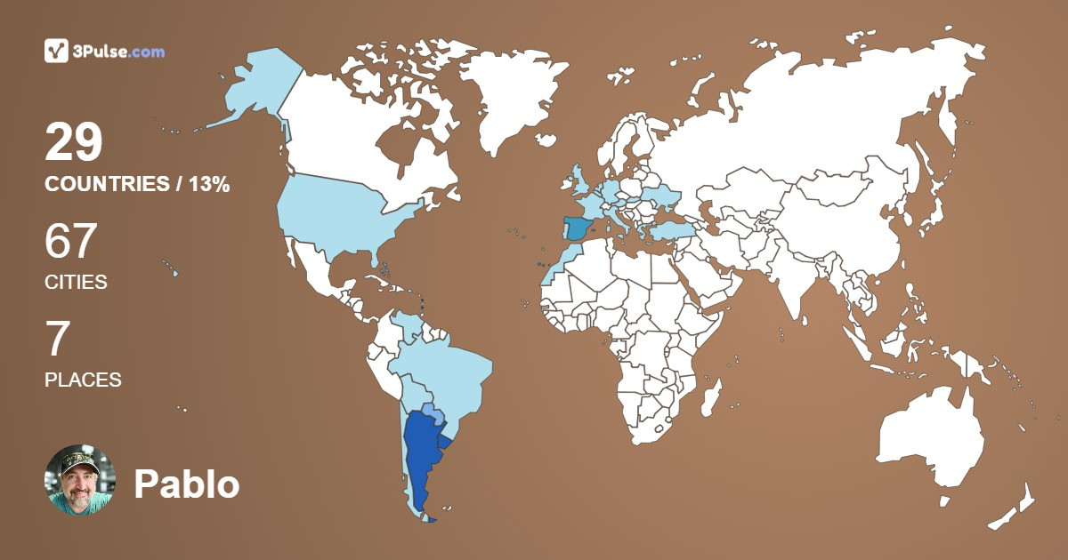 Изображение Карты путешествий Pablo Marchello