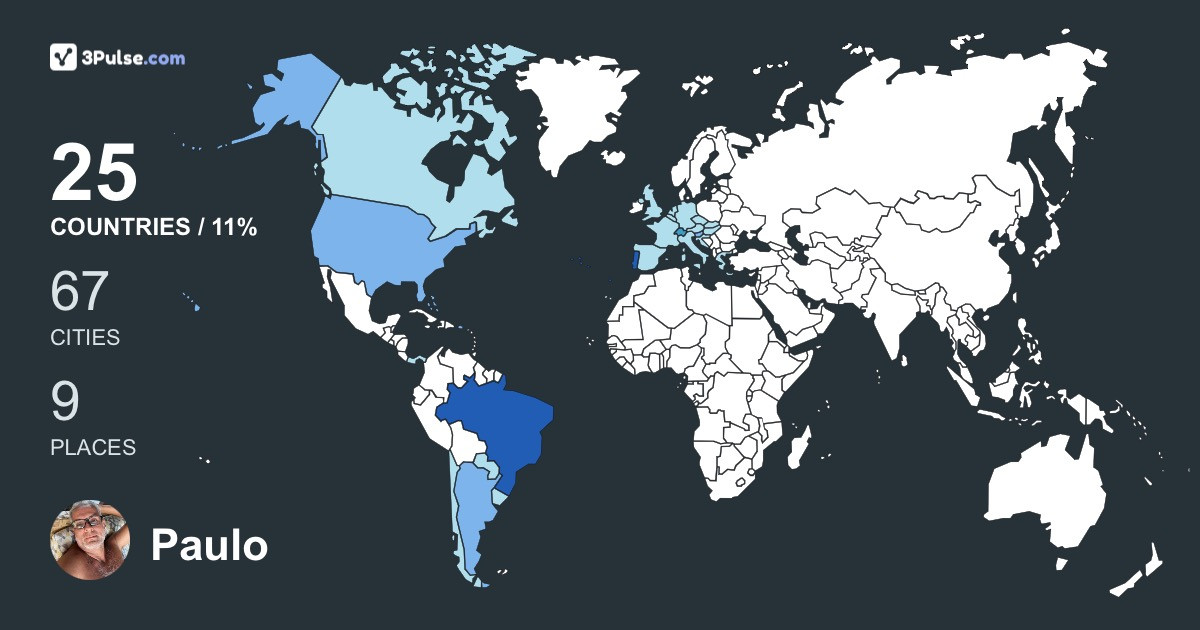 Изображение Карты путешествий Paulo Moreira