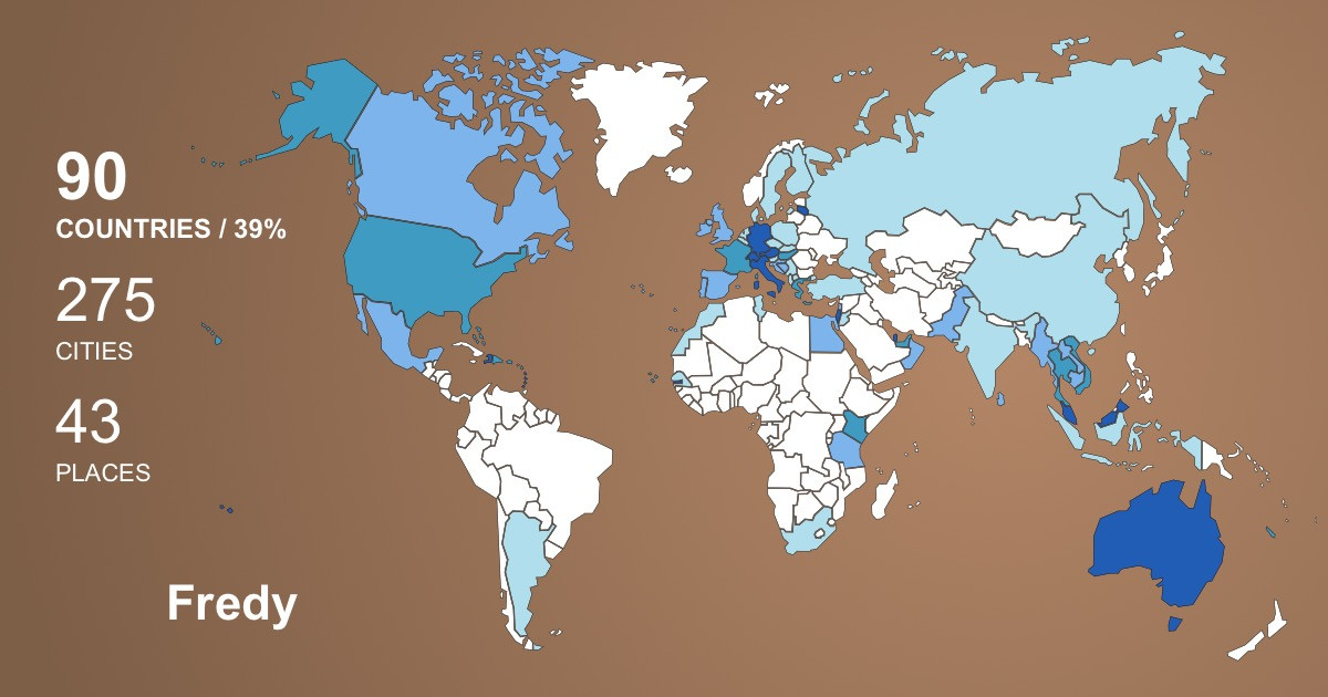 Изображение Карты путешествий Fredy Weisser
