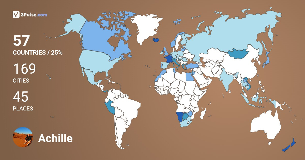 Изображение Карты путешествий Achille Wilander