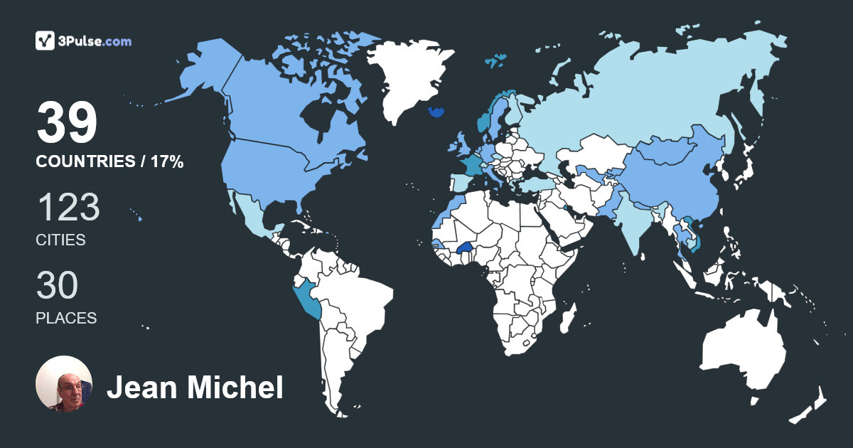 Изображение Карты путешествий Jean Michel Larrouy