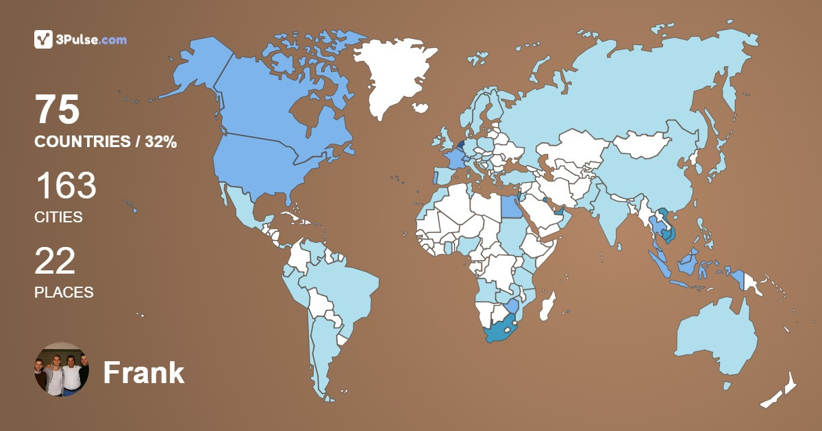 Изображение Карты путешествий Frank van der Laan