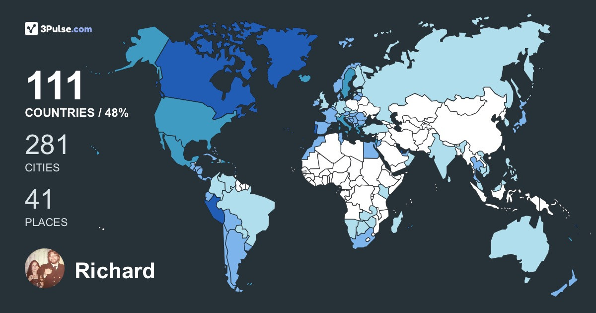 Изображение Карты путешествий Richard Guichard