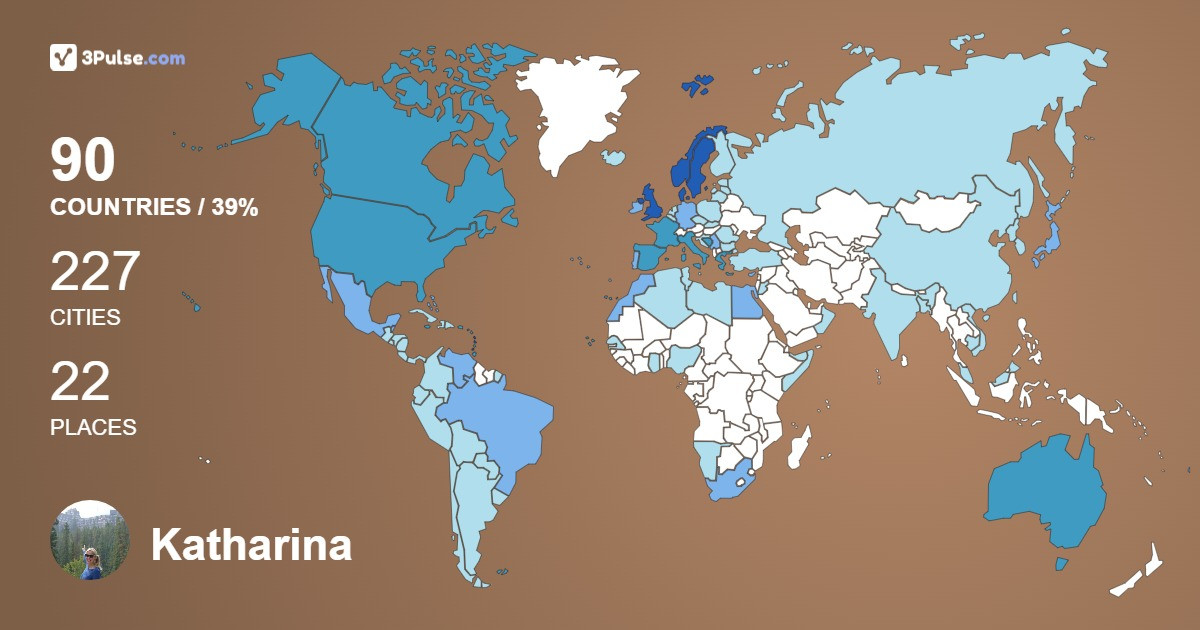 Katharina Axemo's Travel Map Image