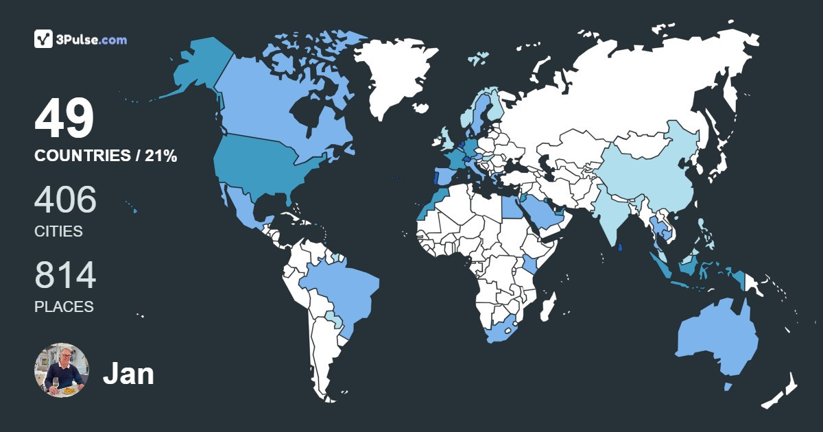 Изображение Карты путешествий Jan Coenraads