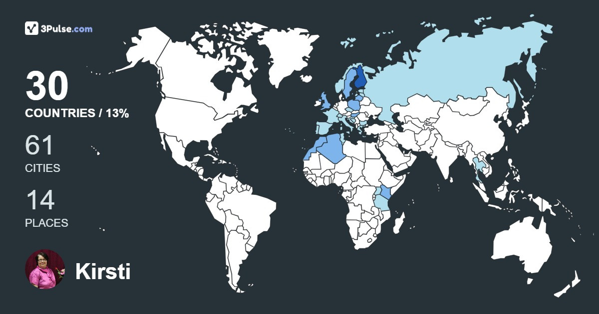 Изображение Карты путешествий Kirsti Stolt-Pappinen