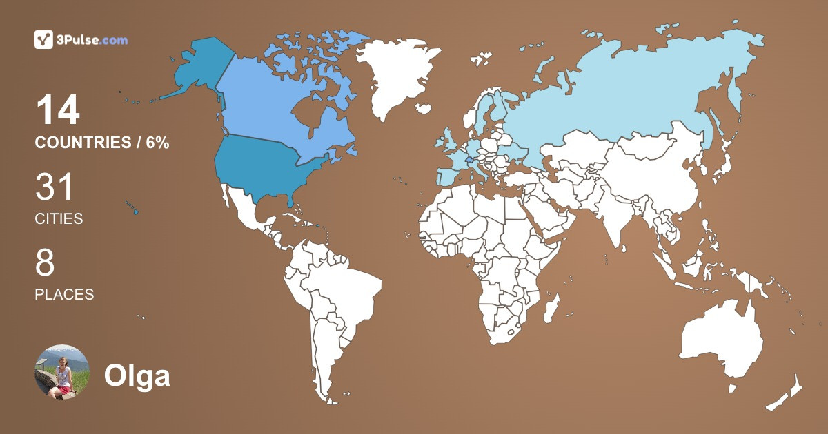 Изображение Карты путешествий Olga Petushkova