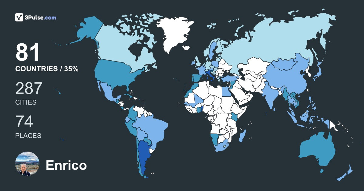 Изображение Карты путешествий Enrico Predieri