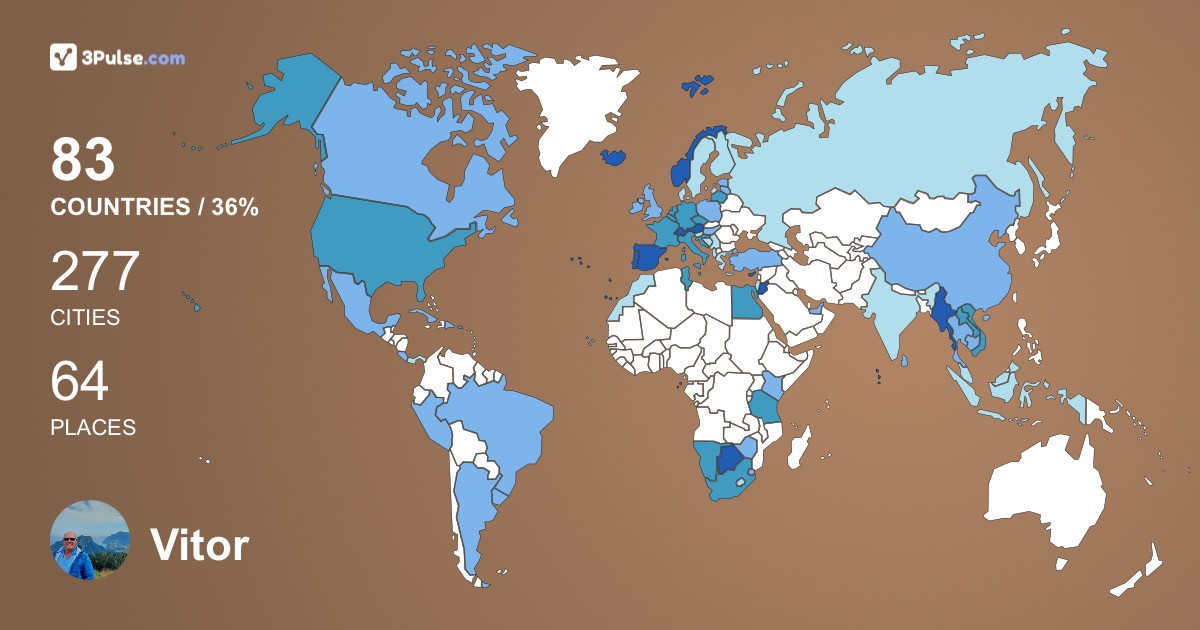 Vitor Lopes's Travel Map Image