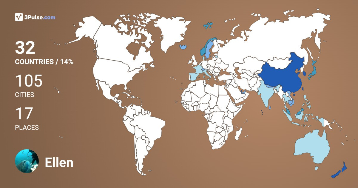 Ellen Gan's Travel Map Image