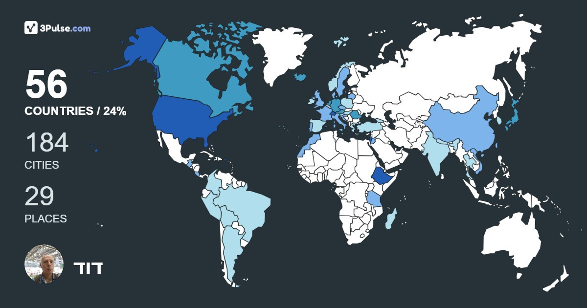 דוד פולג's Travel Map Image