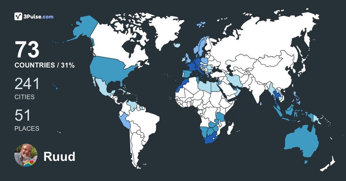 Изображение Карты путешествий Ruud van Egmond
