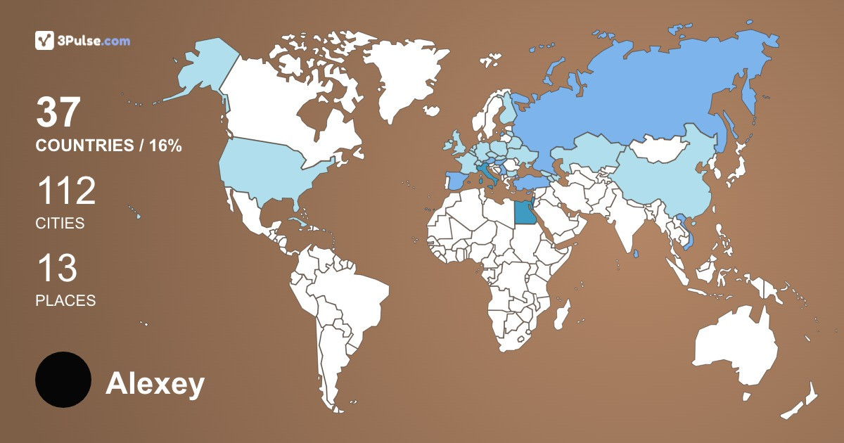 Изображение Карты путешествий Alexey Strygin