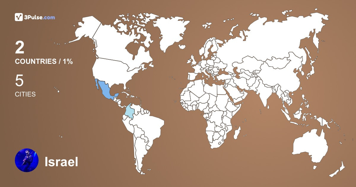 Israel Delgado's Travel Map Image